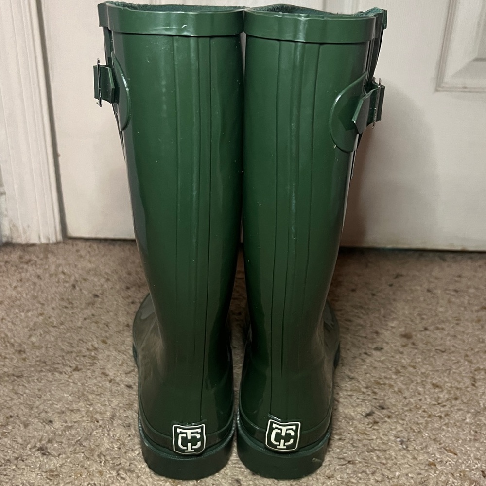 Pine Green Rain Boots